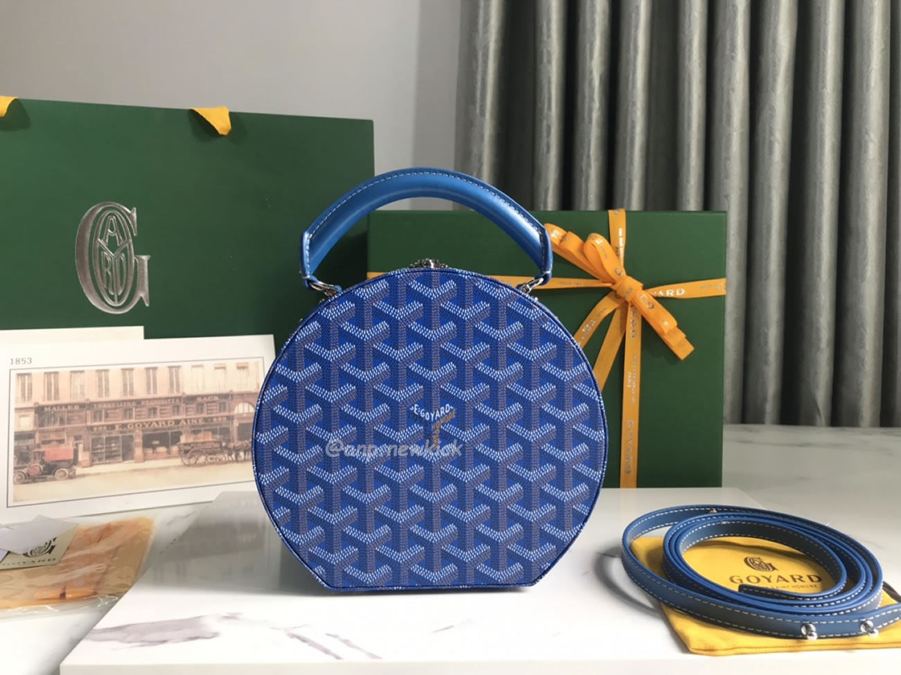 Goyard Alto Hat Box Bag 16.5 Cm X 7 Cm X 18 Cm (4) - newkick.vip